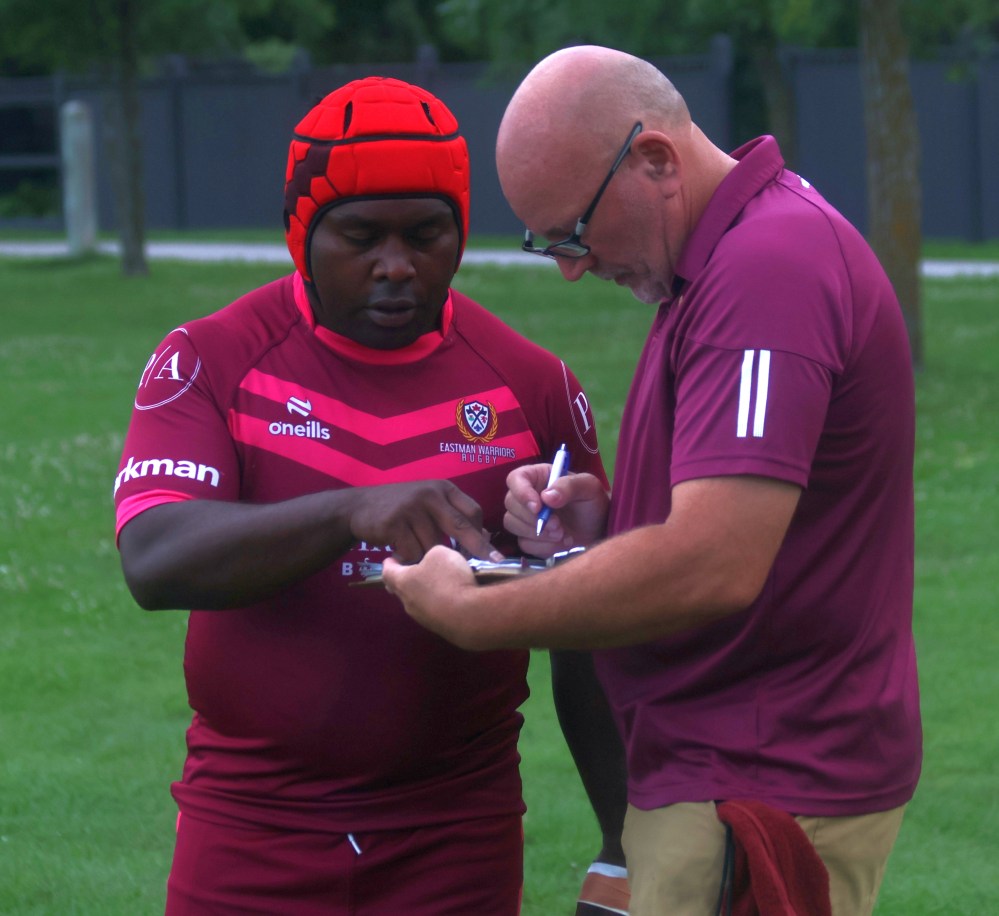 The Eastman Warriors fell to the Winnipeg Assassins in Manitoba Rugby premier division action in A.D. Penner Park Aug. 14. (Cassidy Dankochik The Carillon)