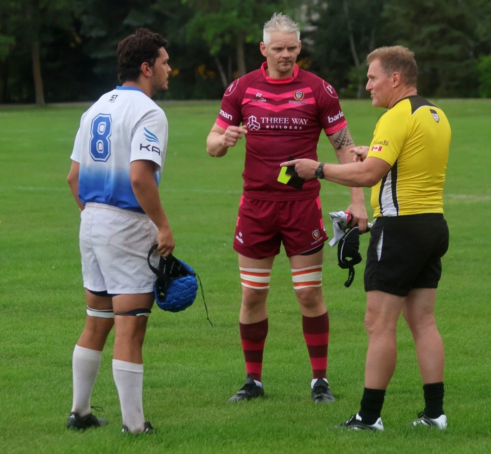 The Eastman Warriors fell to the Winnipeg Assassins in Manitoba Rugby premier division action in A.D. Penner Park Aug. 14. (Cassidy Dankochik The Carillon)