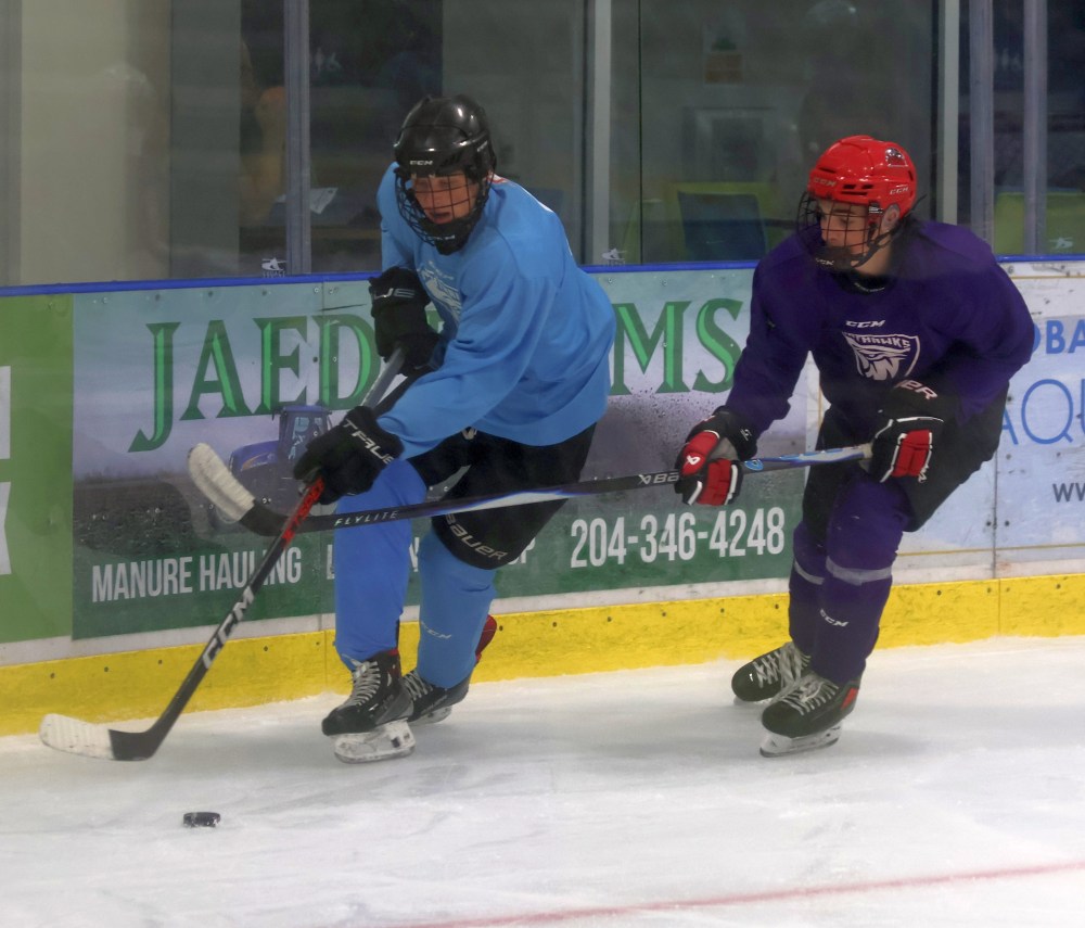 The Niverville Nighthawks opened their 2025 training camp Aug. 15. (Cassidy Dankochik The Carillon)