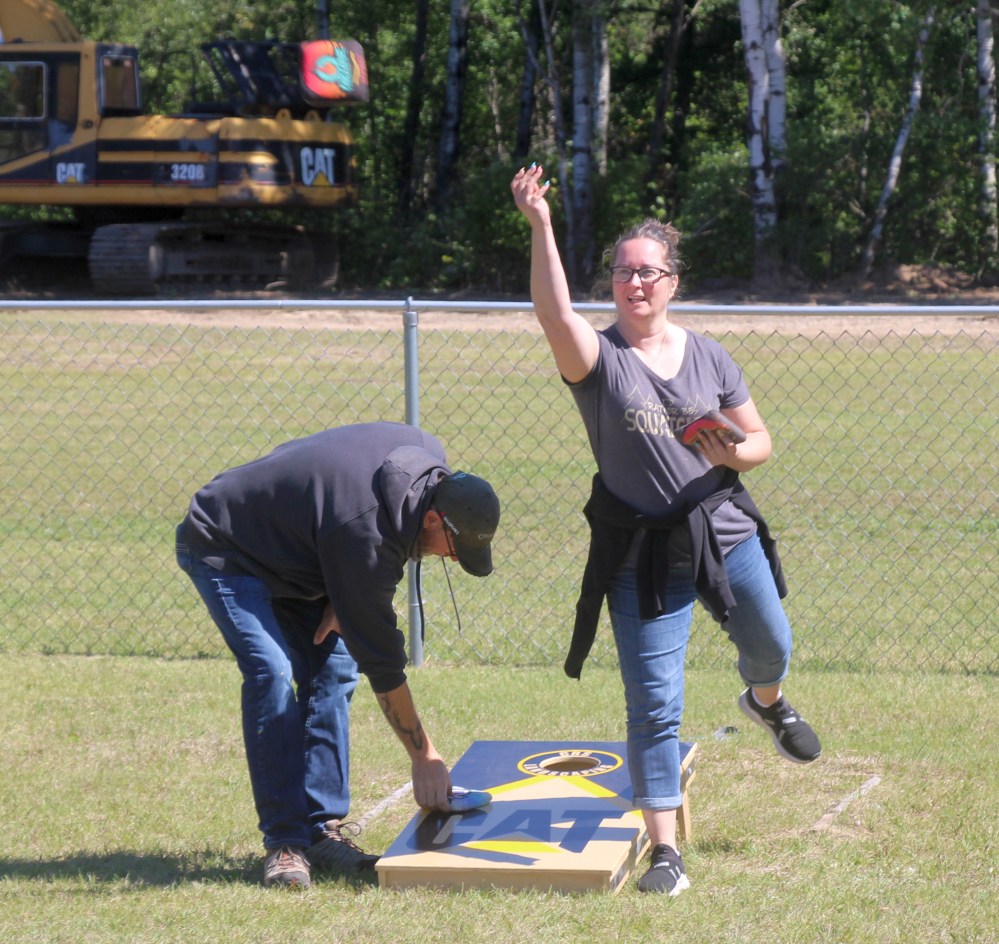 Activities on Aug. 24 at Logging Days included a cornhole tournament. (Cassidy Dankochik The Carillon)