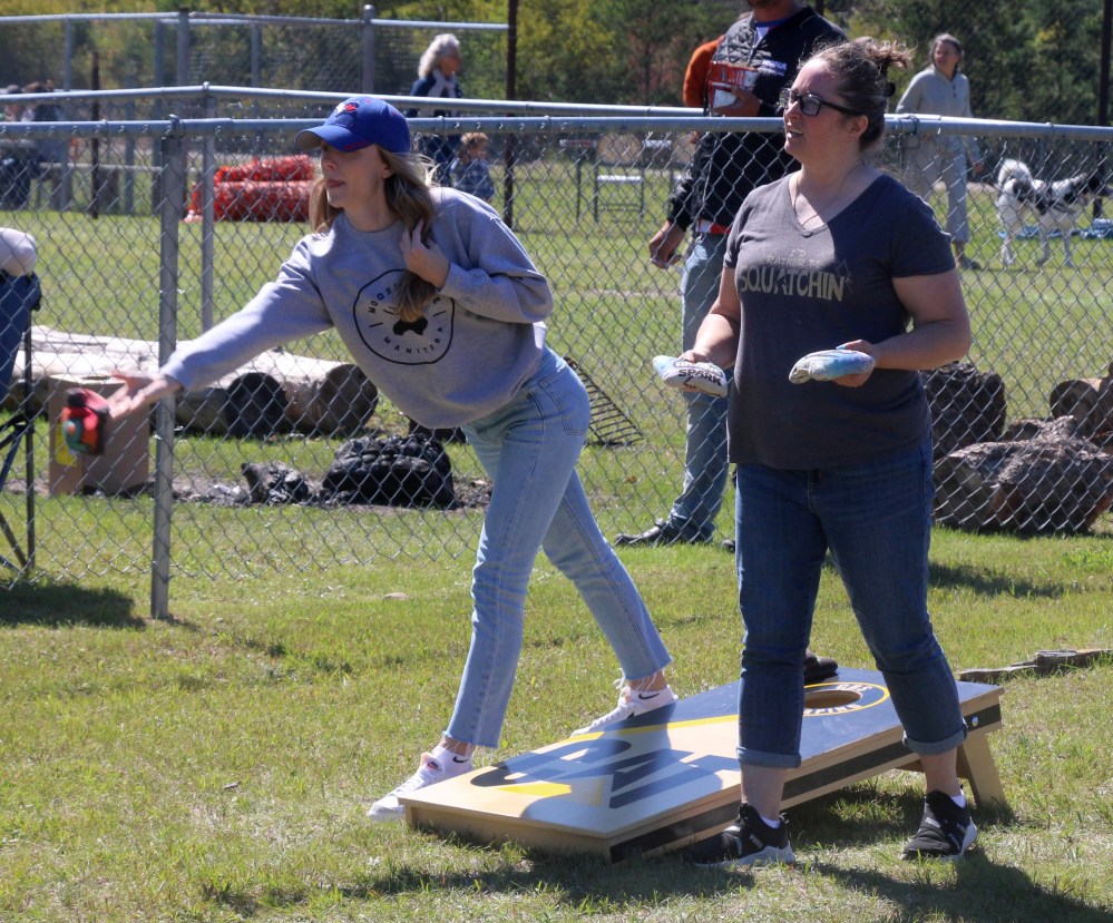 Activities on Aug. 24 at Logging Days included a cornhole tournament. (Cassidy Dankochik The Carillon)