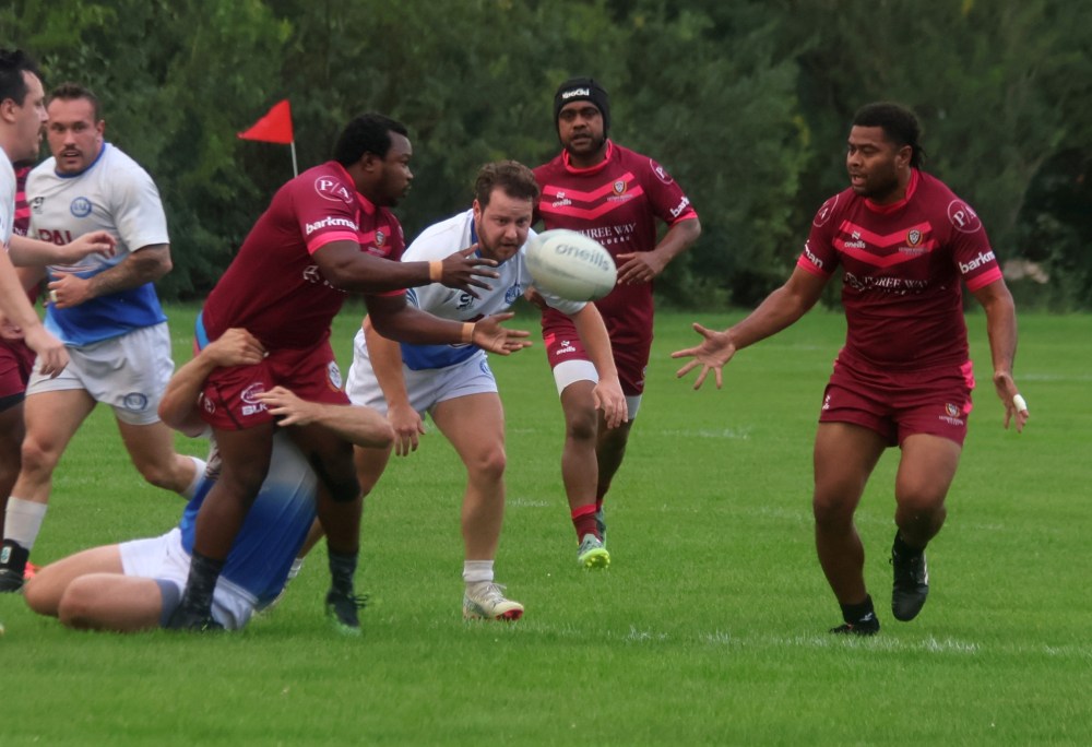 The Eastman Warriors fell to the Winnipeg Assassins in Manitoba Rugby premier division action in A.D. Penner Park Aug. 14. (Cassidy Dankochik The Carillon)