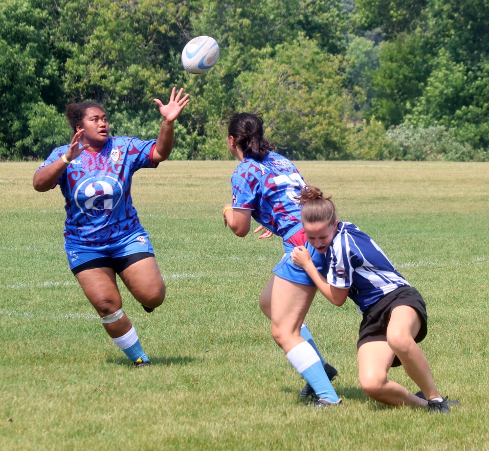 The Eastman Warriors women's rugby team took to the field for a competitive match for the first time during the Rugbymania sevens tournament last weekend. (Cassidy Dankochik The Carillon)