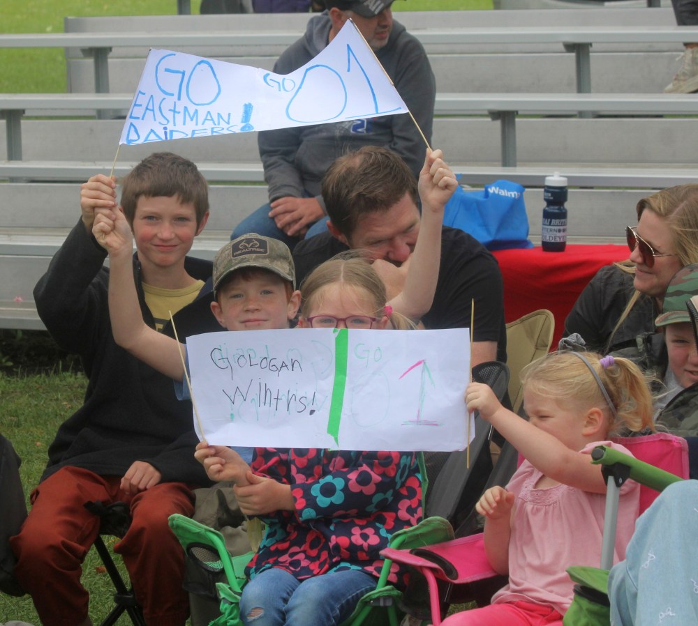 Eastman Raiders fans show their support before the start of a game Aug. 23. (Cassidy Dankochik The Carillon)