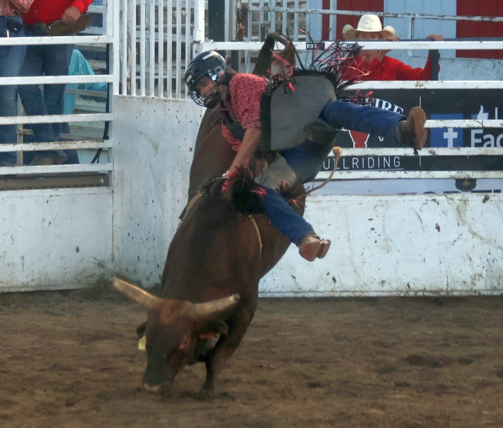 Fans packed into Grunthal for Crossfire Bullriding's Bull Riders of Canada invitational Aug. 14/15. (Cassidy Dankochik The Carillon)