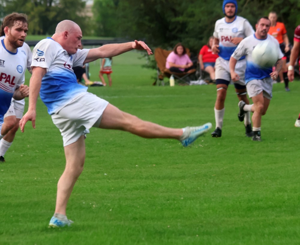 The Eastman Warriors fell to the Winnipeg Assassins in Manitoba Rugby premier division action in A.D. Penner Park Aug. 14. (Cassidy Dankochik The Carillon)