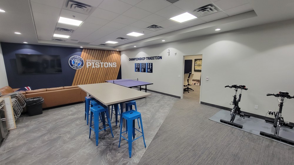 Head coach Paul Dyck said the player's lounge quickly became a popular spot. (Cassidy Dankochik The Carillon)
