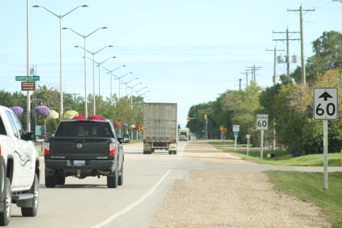 GREG VANDERMEULEN CARILLON ARCHIVES 

A study shows that 12.7 percent of vehicles travel more than 10 km/h over the posted limit on this section of Brandt Street in Steinbach.