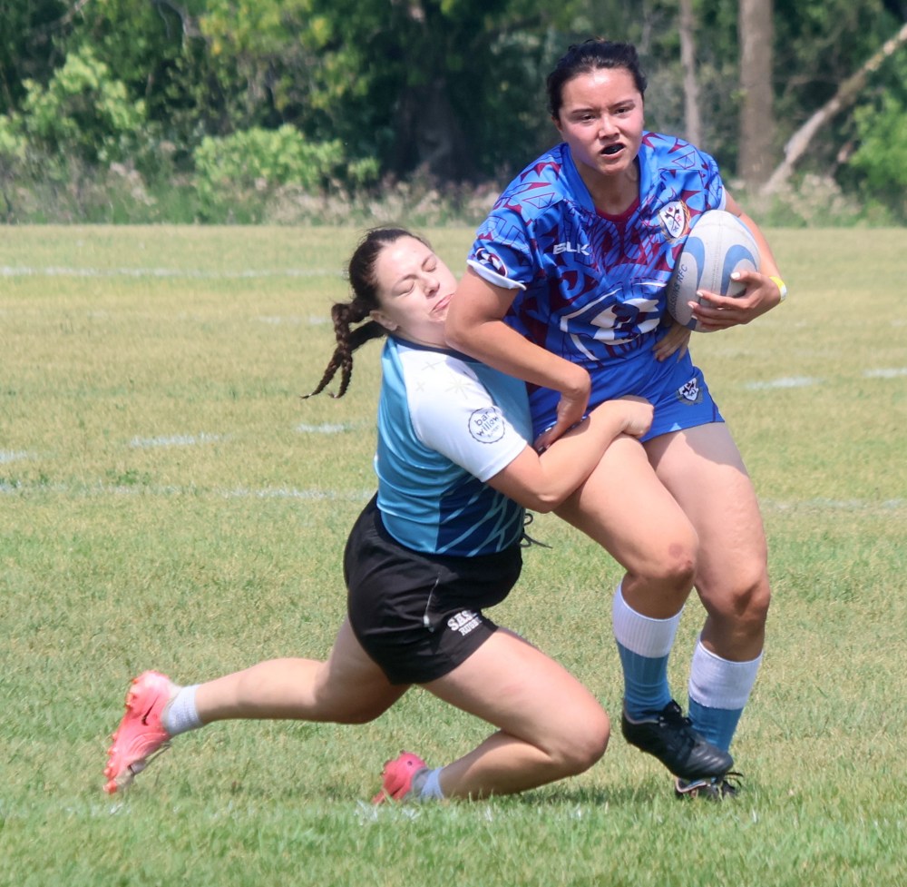 Eastman entered both a men's and women's team in the Rugbymania sevens tournament this year. It was the first time the Eastman Warriors fielded a competitive women's team. (Cassidy Dankochik The Carillon)