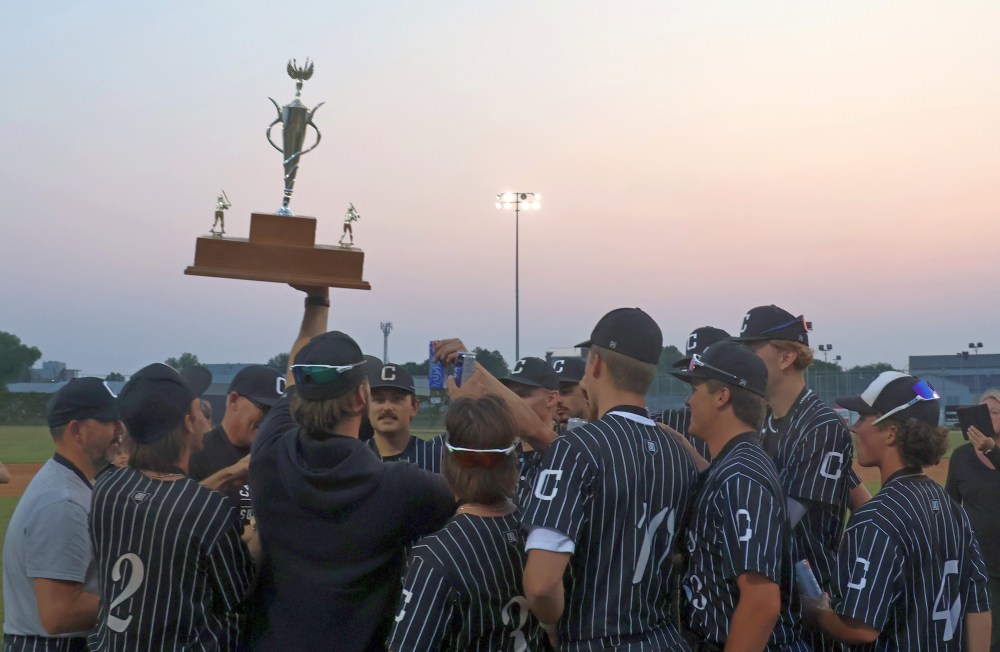 The Carillon Sultans won game four of the MJBL finals, clinching a 3-1 series victory and setting off celebrations at Koskie Field in Winnipeg July 30. (Cassidy Dankochik The Carillon)