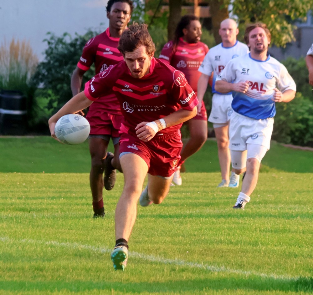 The Eastman Warriors fell to the Winnipeg Assassins in Manitoba Rugby premier division action in A.D. Penner Park Aug. 14. (Cassidy Dankochik The Carillon)
