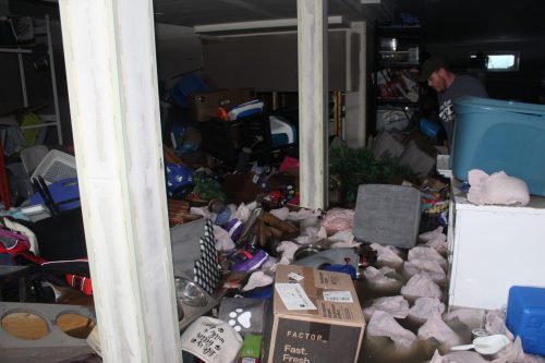 MATTHEW FRANK THE CARILLON
Steinbach and Area Animal Rescue's basement flooded, destroying its stored pet food and forcing its cats to evacuate, following a Thursday night storm.  