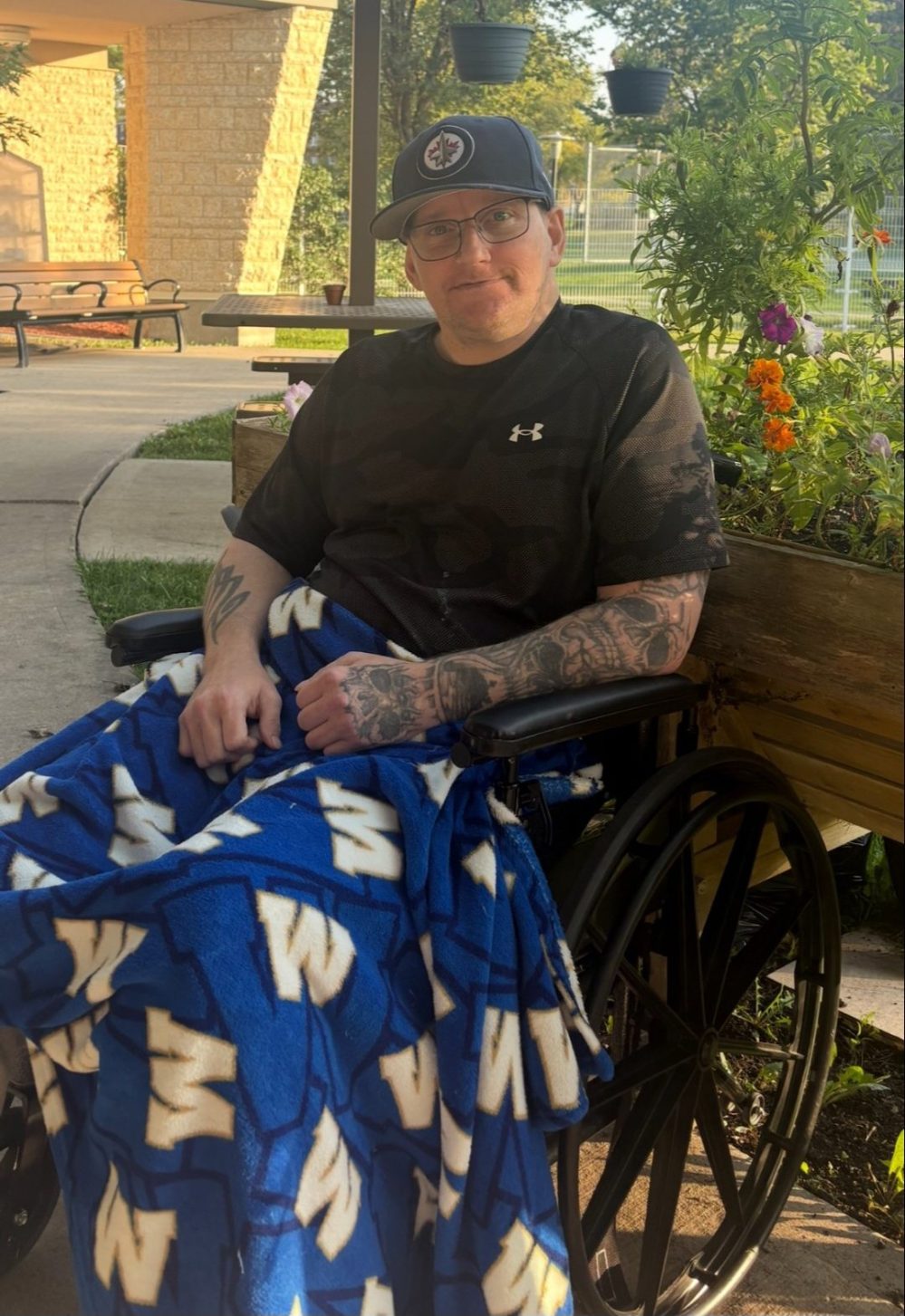 SUPPLIED
Jake Neufeld, 45, was diagnosed with a brain aneurysm in May 2024 and was a patient at the Bethesda Regional Health Centre from August 2024 to November 2024.