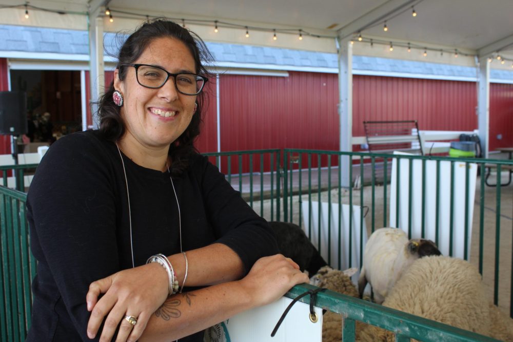MATTHEW FRANK THE CARILLON
Christel Lanthier raises 100 sheep on her farm and makes felted wool products.