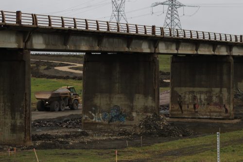 MATTHEW FRANK THE CARILLON 
The PR 200 bridge spanning the Red River Floodway closed for repairs on Oct. 15. The project is expected to last one year and will widen the bridge’s shoulders.