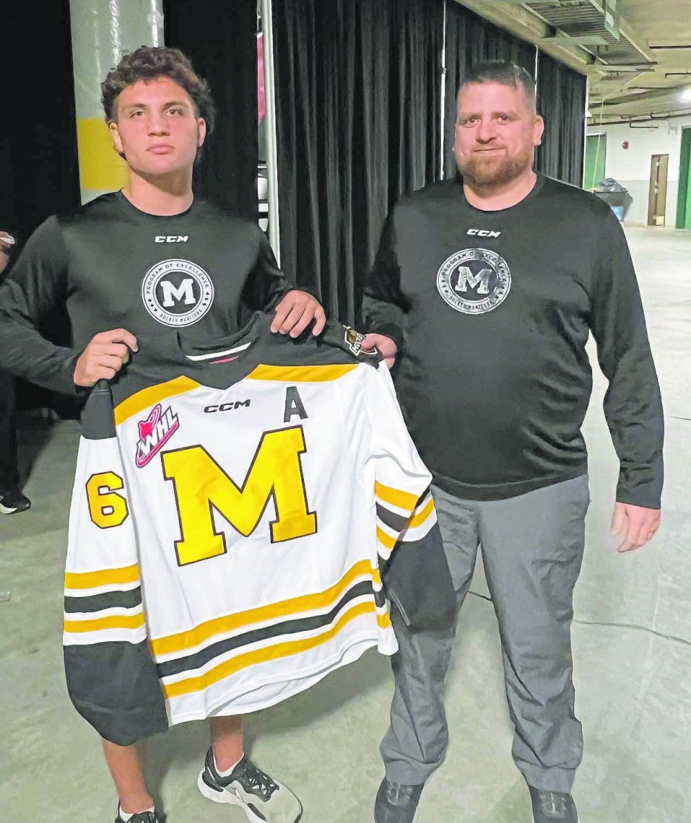 Crosby Mateychuk is serving as an assistant captain for Team Manitoba at the WHL Cup. (Hockey Manitoba Facebook)