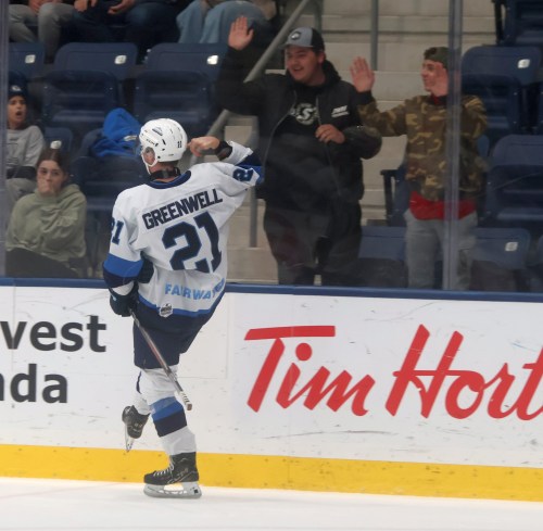 Steinbach defeated Swan Valley 4-3 in overtime Nov. 14 at the SEC. (Cassidy Dankochik The Carillon)