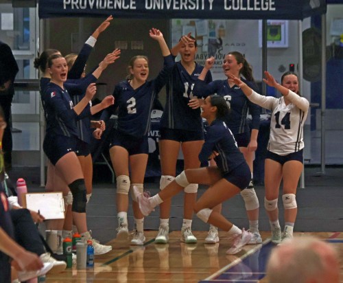 The Providence Pilots opened the home part of their MCAC volleyball schedule with games against St Boniface Oct. 31. (Cassidy Dankochik The Carillon)