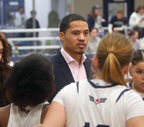 Kendall Perpall made his Providence debut as a head coach this week, with the women's team picking up two wins. (Cassidy Dankochik The Carillon)