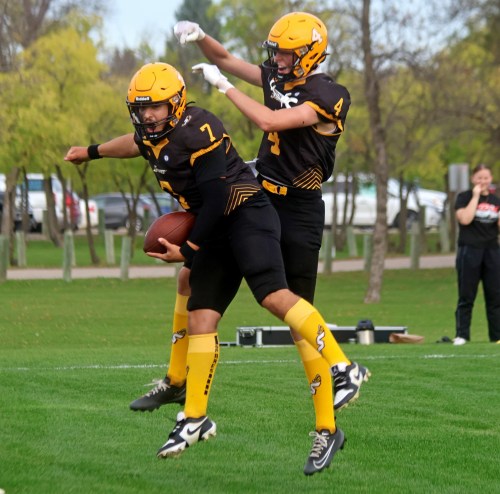 The SRSS Sabres had a strong season, with their varsity team finishing in the top 8 of the WHSFL. (Cassidy Dankochik The Carillon)