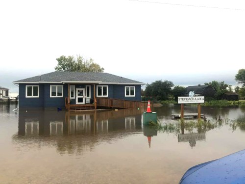 STEINBACH AND AREA ANIMAL RESCUE INC. 

The outside of the Steinbach and Area Animal Rescue Inc.’s new building after the flood event of 2024.