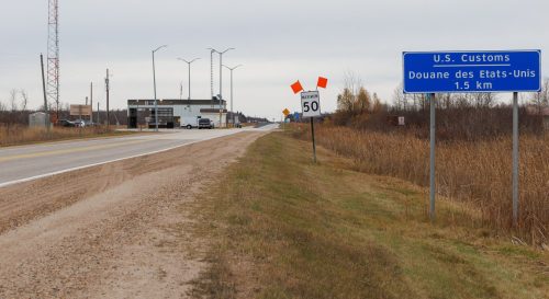 MIKE DEAL WINNIPEG FREE PRESS
Trips into the U.S. at its five border crossings in 2025, including the Warroad, M.N., port of entry near Sprague, have seen the lowest numbers in 10 years, excluding the COVID-19 pandemic.