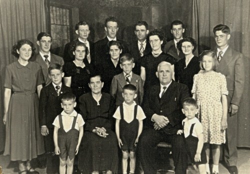 Cornelius and Katarina Falk family, ca 1952.
