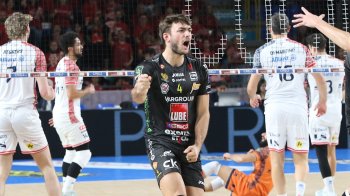 Eric Loeppky was named named the most valuable player for the month of December in Italy’s top volleyball league. (Lube Volleyball)