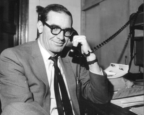 CARILLON ARCHIVES 

Bruno Derksen was never far from the telephone and welcomed calls day or night, whether it was someone wanting to buy an ad in The Carillon News or provide a news tip for a photo opportunity. Be it a middle-of-the-night fire 20 miles out of town, a ribbon-cutting for a new business, or isolated rural residents threatened by spring flood waters, there would be pictures in the paper the next week.
