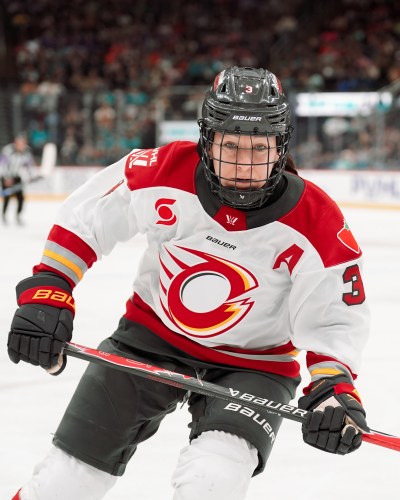 The PWHL regular season game between the Ottawa Charge and the New York Sirens at Prudential Center on March 8th, 2026 in Newark, New Jersey, USA. (Photo by Alex Wohl/The PWHL)