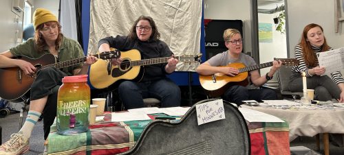 GREG VANDERMEULEN THE CARILLON 

From left: Madi Stott, Holli Durost, T Sheppard-Luangkhot and Korri Schneider.
