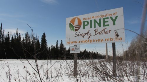 Submitted by the RM of Piney
The RM of Piney welcome sign. In 2025, total permit values in the RM reached a historic milestone hitting $5.3 million from 63 permits.
