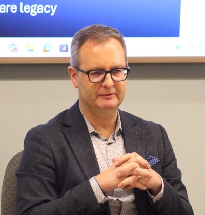 GREG VANDERMEULEN THE CARILLON 

Bethesda Foundation board chair Chris Goertzen brought exciting news to city council of successful fundraising, planned projects and support for the future of health-care services in Steinbach.