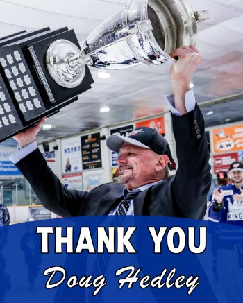 Doug Hedley is out as the Dauphin Kings coach. He led them to a championship over Steinbach in 2022. (Dauphin Kings)