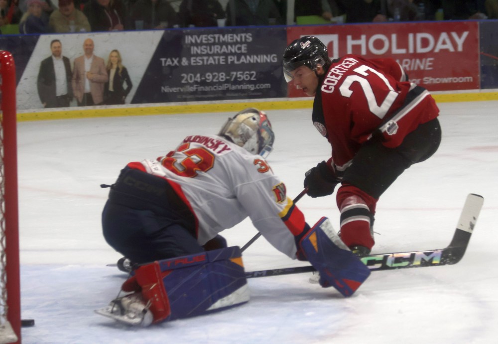 Niverville took a 3-0 series lead over the Virden Oil Capitals in the MJHL finals. (Cassidy Dankochik The Carillon)