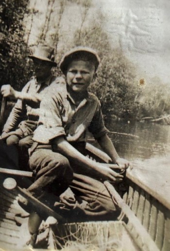 SUBMITTED BY THE NORTH FAMILY
William North as a child with his family on Monk Creek.