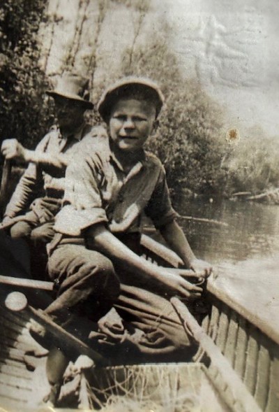 SUBMITTED BY THE NORTH FAMILY
William North as a child with his family on Monk Creek.