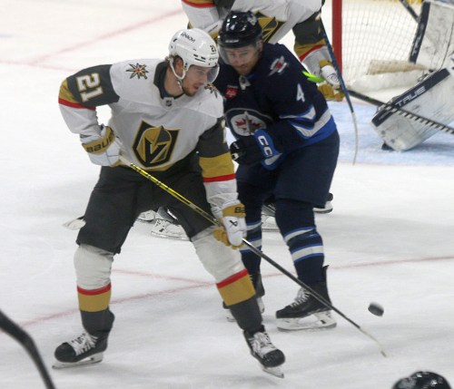 Brett Howden had four goals in games four, five and six to help the Vegas Golden Knights to the second round of the NHL playoffs. (Cassidy Dankochik Carillon Archives)