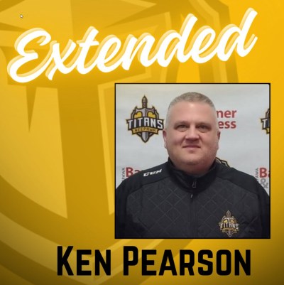 Ken Pearson has signed an extension to continue coaching his hometown team in the MJHL. (Neepawa Titans)