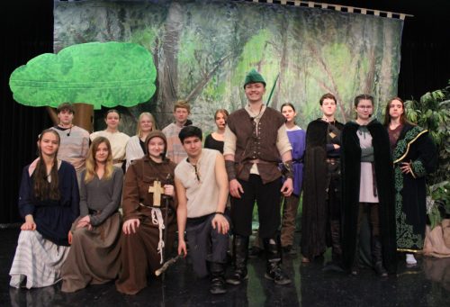 GREG VANDERMEULEN THE CARILLON 

The cast, made up of Grade 7 to 12 students from Shevchenko School in Vita are ready to perform.