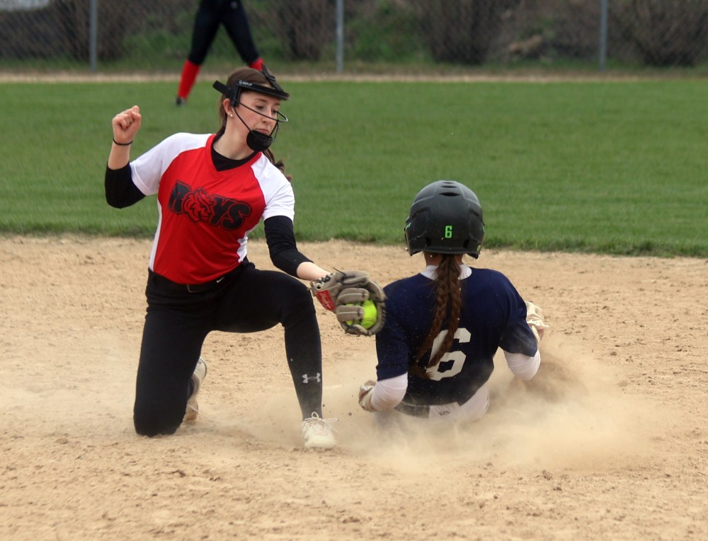 St Joachim won the Zone 13 softball banner May 20 at A.D. Penner Park in Steinbach. (Cassidy Dankochik The Carillon)