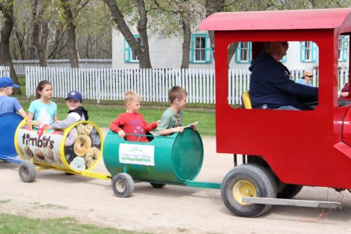 Barrel train rides, horse-drawn wagon rides, and fun outdoor games await everyone on Saturday at the MHV Manitoba Day Celebration.