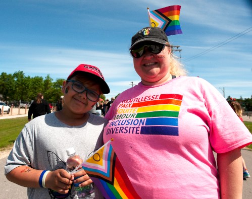 SVJETLANA MLINAREVIC THE CARILLON
Alexis Moritz and her son Emmanuel Abedin came to celebrate the third annual Springfield Pride in Dugald on June 14, 2026. Moritz came to the walk as a member of the LGBTQ+ community and to support her students.