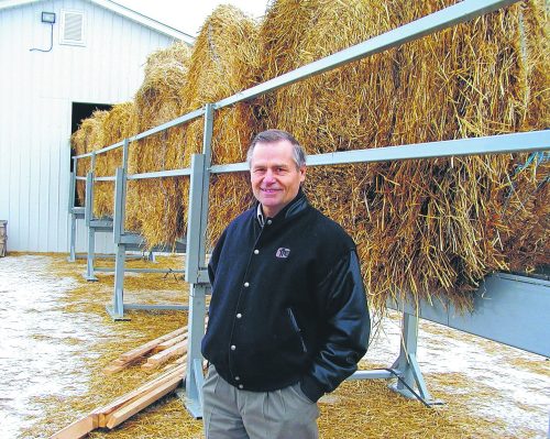 CARILLON ARCHIVES 

Landmark area farmer Ron Penner expects a new straw-burning furnace will drastically reduce heating costs for his poultry barns.