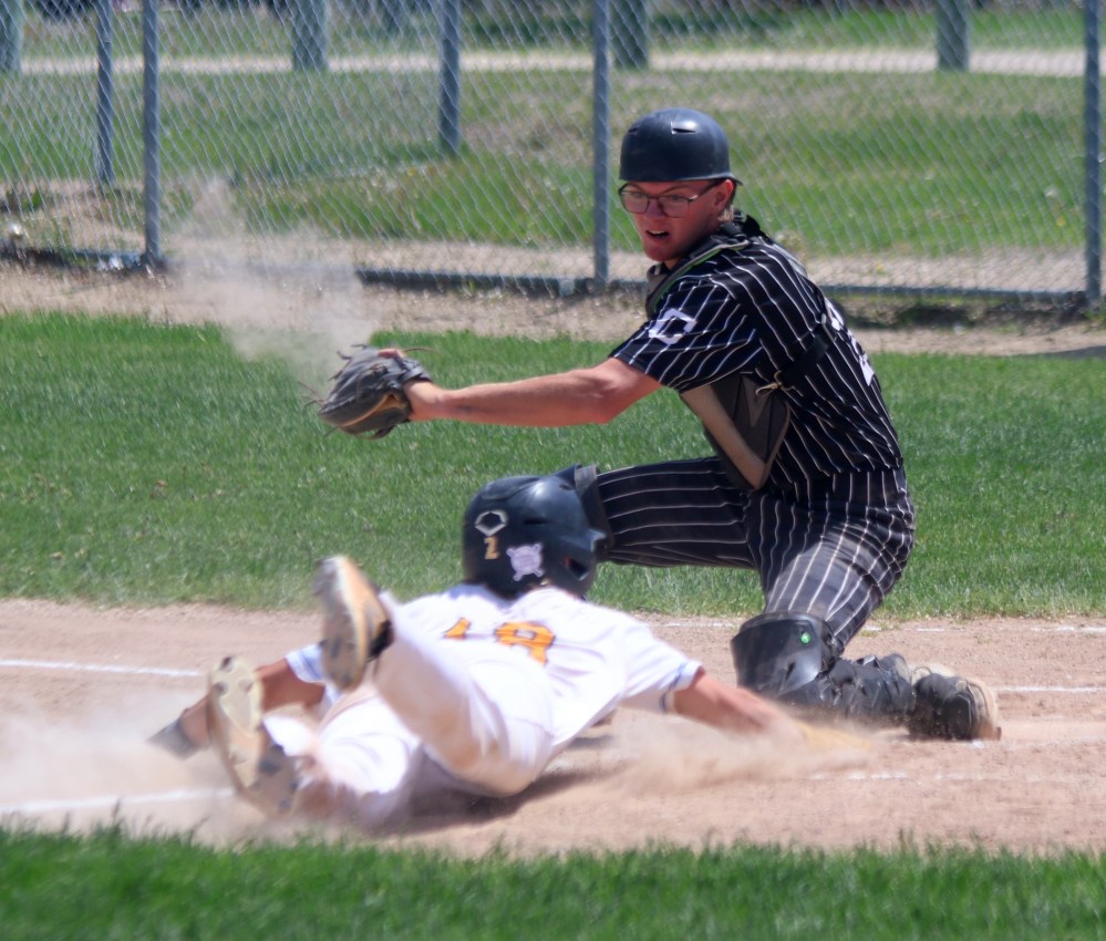 Carillon split an MJBL double-header with St Boniface June 7 at A.D. Penner Park. (Cassidy Dankochik The Carillon)