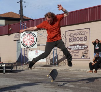 Tyler Penner won both the Street Havoc and Summer Skate Series over Summer in the City in Steinbach. (Cassidy Dankochik The Carillon)