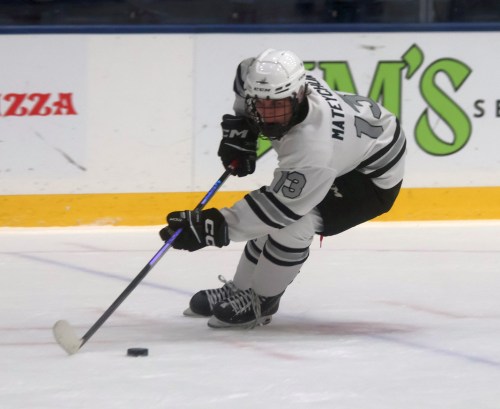 Crosby Mateychuk was one of 24 defensemen to be invited to Team Canada's U17 development camp this year. (Cassidy Dankochik Carillon Archives)