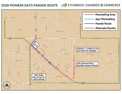 SUPPLIED
This year's parade route reverts back to the way it was prior to Highway 12 construction.
