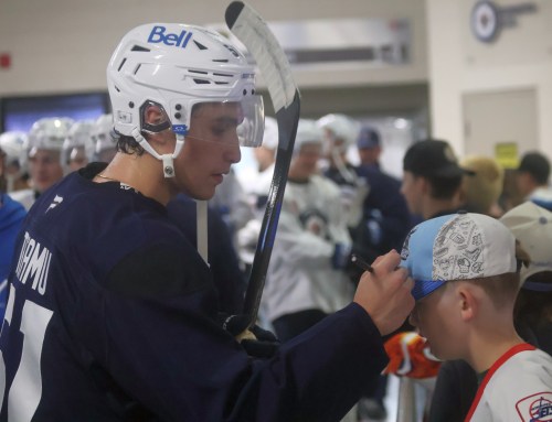 The Winnipeg Jets closed their prospects development camp with a scrimmage July 3. (Cassidy Dankochik The Carillon)