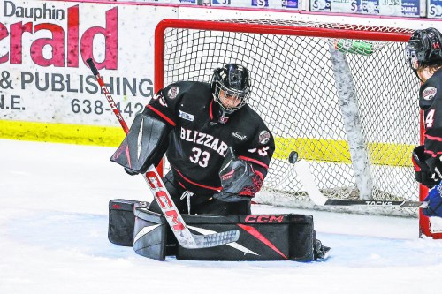 TODD PEDERSON PHOTO

MJHL 
Dauphin Kings vs Northern Manitoba Blizzard
Turnbull Cup

#33 Taye Timmerman

May 1, 2025
Winnipeg Free Press 2025